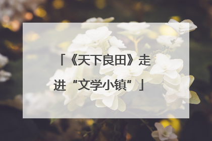 《天下良田》走进“文学小镇”