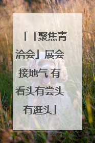 「聚焦青洽会」展会接地气 有看头有尝头有逛头