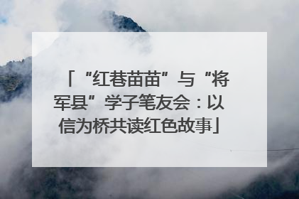 “红巷苗苗”与“将军县”学子笔友会：以信为桥共读红色故事