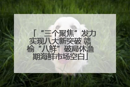 “三个聚焦”发力实现八大新突破 赣榆“八鲜”破局休渔期海鲜市场空白