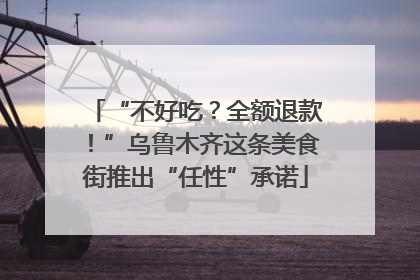 “不好吃？全额退款！”乌鲁木齐这条美食街推出“任性”承诺