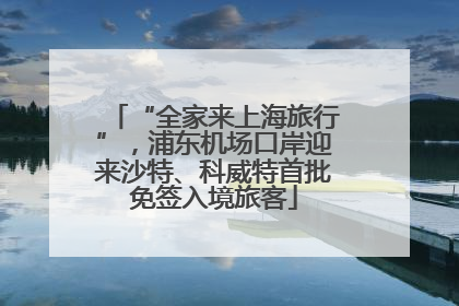 “全家来上海旅行”，浦东机场口岸迎来沙特、科威特首批免签入境旅客