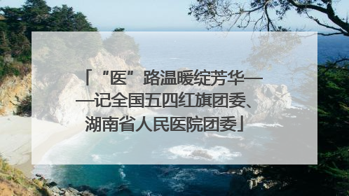 “医”路温暖绽芳华——记全国五四红旗团委、湖南省人民医院团委
