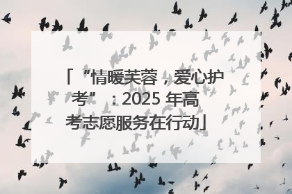 “情暖芙蓉，爱心护考”：2025 年高考志愿服务在行动