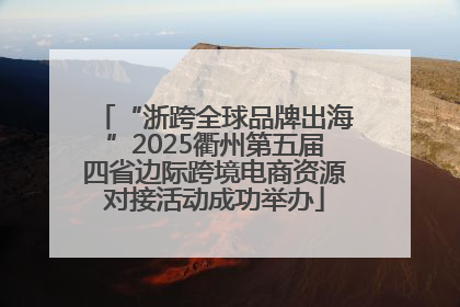 “浙跨全球品牌出海”2025衢州第五届四省边际跨境电商资源对接活动成功举办