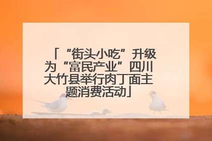 “街头小吃”升级为“富民产业”四川大竹县举行肉丁面主题消费活动