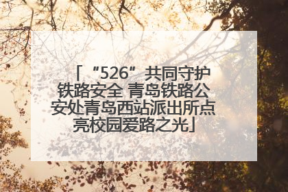 “526”共同守护铁路安全 青岛铁路公安处青岛西站派出所点亮校园爱路之光