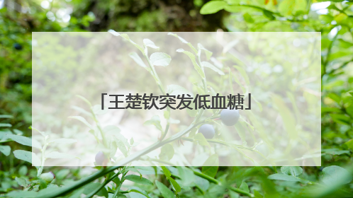 王楚钦突发低血糖