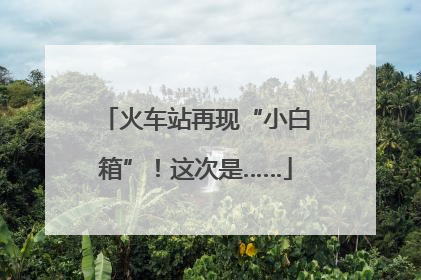 火车站再现“小白箱”！这次是……