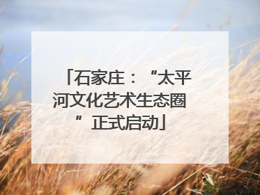 石家庄：“太平河文化艺术生态圈”正式启动