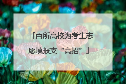 百所高校为考生志愿填报支“高招”