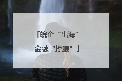 皖企“出海” 金融“撑腰”