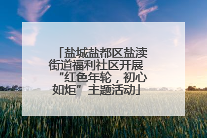盐城盐都区盐渎街道福利社区开展“红色年轮，初心如炬”主题活动