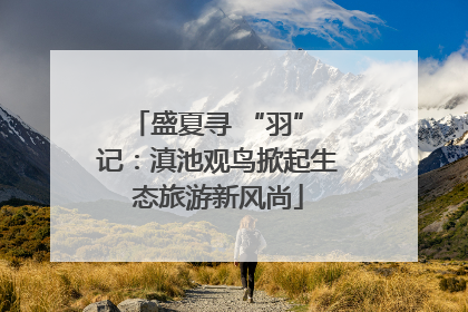 盛夏寻 “羽” 记：滇池观鸟掀起生态旅游新风尚