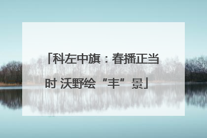 科左中旗：春播正当时 沃野绘“丰”景
