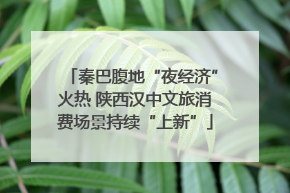 秦巴腹地“夜经济”火热 陕西汉中文旅消费场景持续“上新”