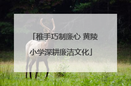 稚手巧制廉心 黄陵小学深耕廉洁文化
