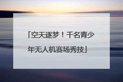 空天逐梦！千名青少年无人机赛场秀技