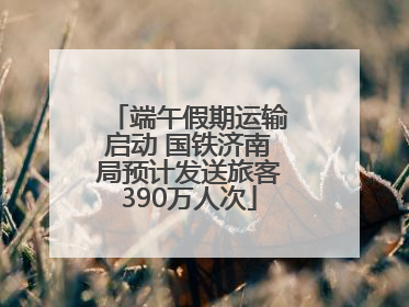 端午假期运输启动 国铁济南局预计发送旅客390万人次