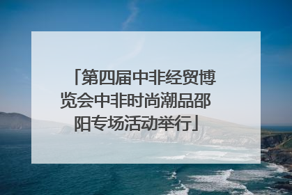 第四届中非经贸博览会中非时尚潮品邵阳专场活动举行