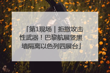 第1现场｜拒撤攻击性武器！巴黎航展竖黑墙隔离以色列四展台