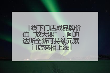 线下门店成品牌价值“放大器”，阿迪达斯全新可持续元素门店亮相上海