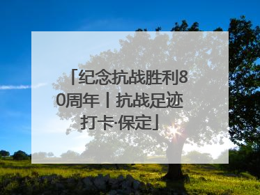 纪念抗战胜利80周年丨抗战足迹打卡·保定