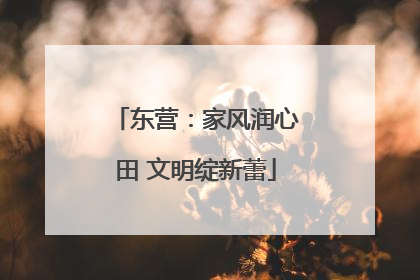 东营：家风润心田 文明绽新蕾