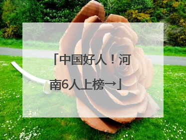 中国好人！河南6人上榜→