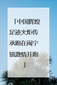 中国辉煌足迹火炬传承跑在闽宁镇激情开跑