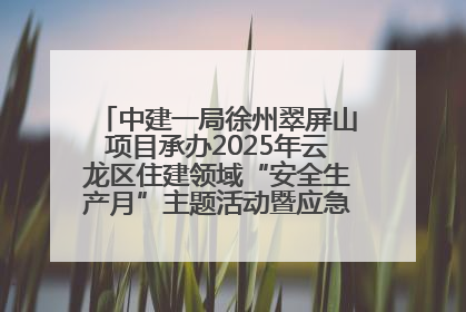 中建一局徐州翠屏山项目承办2025年云龙区住建领域“安全生产月”主题活动暨应急救援演练观摩会