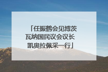 任振鹤会见博茨瓦纳国民议会议长凯奥拉佩采一行