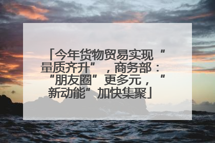 今年货物贸易实现“量质齐升”，商务部：“朋友圈”更多元，“新动能”加快集聚