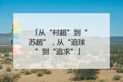 从“村超”到“苏超”，从“追球”到“追求”