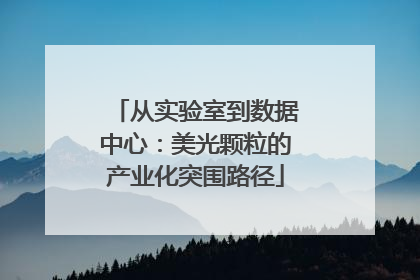 从实验室到数据中心：美光颗粒的产业化突围路径