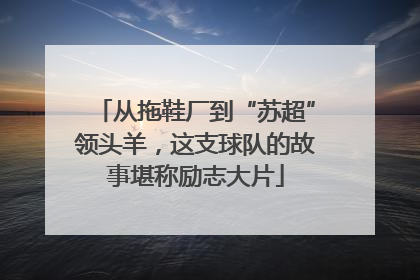 从拖鞋厂到“苏超”领头羊，这支球队的故事堪称励志大片