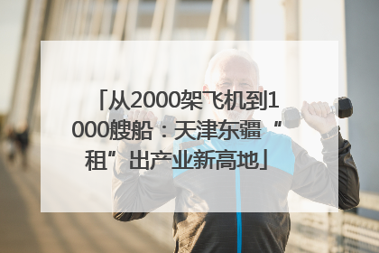 从2000架飞机到1000艘船：天津东疆“租”出产业新高地