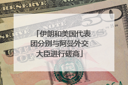 伊朗和美国代表团分别与阿曼外交大臣进行磋商