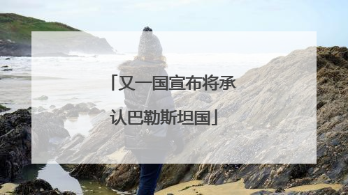 又一国宣布将承认巴勒斯坦国