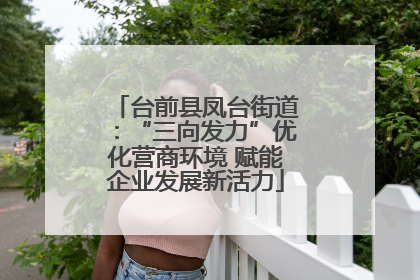 台前县凤台街道：“三向发力”优化营商环境 赋能企业发展新活力