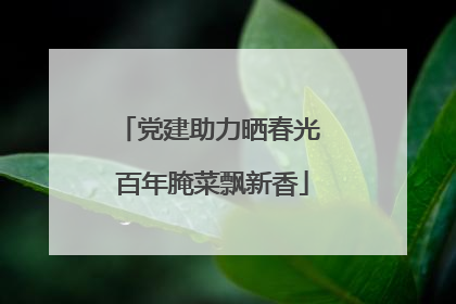 党建助力晒春光 百年腌菜飘新香