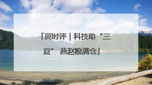 冀时评｜科技助“三夏” 燕赵粮满仓