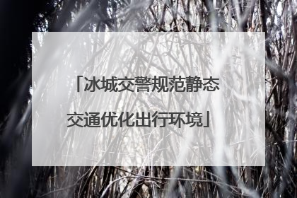 冰城交警规范静态交通优化出行环境