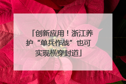 创新应用！浙江养护“单兵作战”也可实现横穿封道