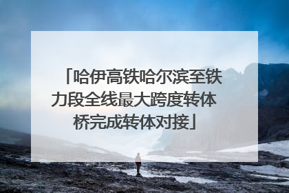哈伊高铁哈尔滨至铁力段全线最大跨度转体桥完成转体对接