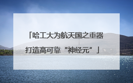 哈工大为航天国之重器打造高可靠“神经元”