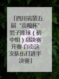 四川省第五届“贡嘎杯”男子排球（初中组）总决赛开赛 自贡这支队伍打进半决赛