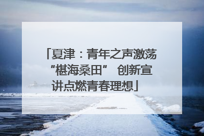 夏津：青年之声激荡“椹海桑田” 创新宣讲点燃青春理想