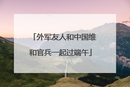 外军友人和中国维和官兵一起过端午