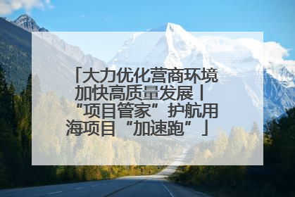 大力优化营商环境 加快高质量发展丨“项目管家”护航用海项目“加速跑”